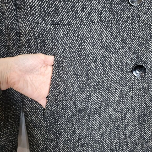 Pendleton Womens 8 Tweed Wool Blend Pea Coat Old Money Academia Class - Picture 7 of 11